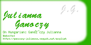 julianna ganoczy business card
